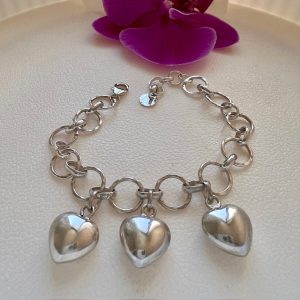 Pulsera 3 corazones